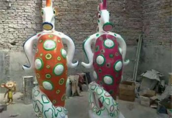 石家莊幼兒園河馬雕塑，動漫文化雕塑，卡通動物制作