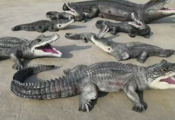 唐山園林鱷魚雕塑