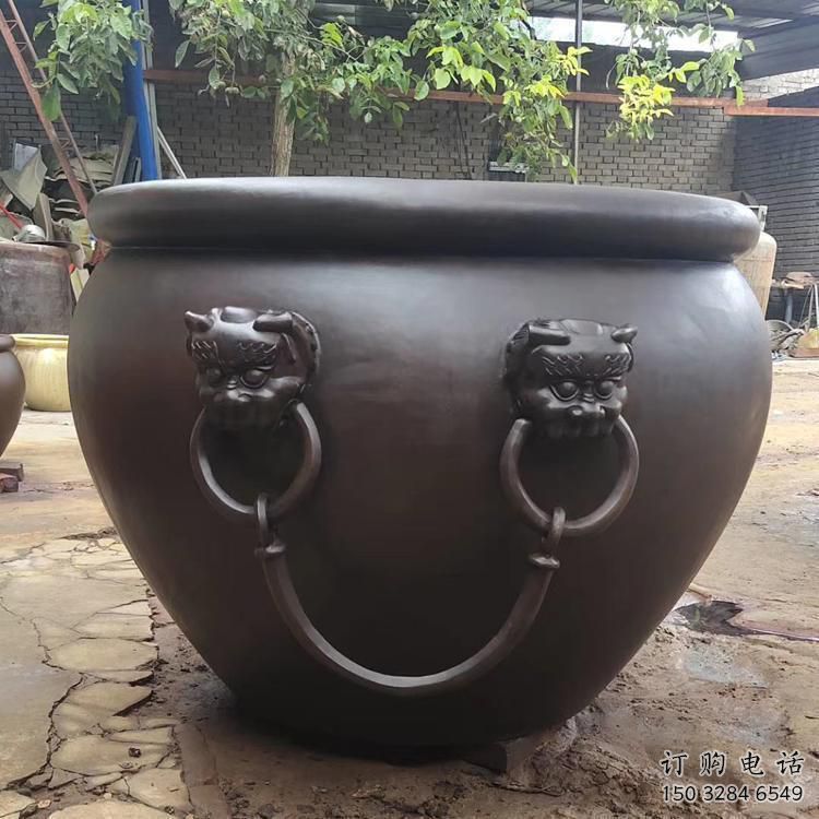 平頂山鑄銅缸雕塑生產