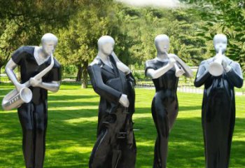 開封公園吹拉彈唱雕塑