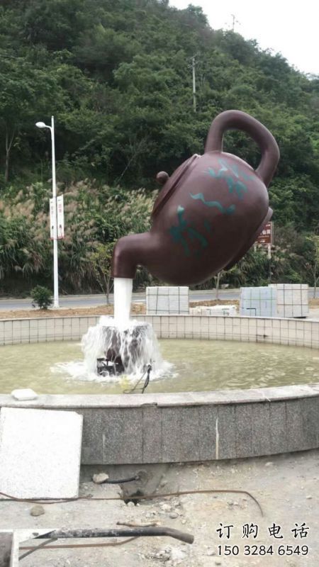 周口小區天壺標志雕塑，多彩藝術，天壺雕塑生產廠家