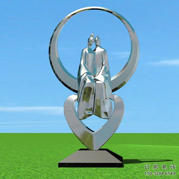 湖北創(chuàng)意牛郎織女雕塑