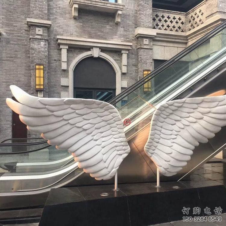 鄂州景觀鳥翅雕塑制造，歐式風格，不銹鋼鳥翅雕塑定價