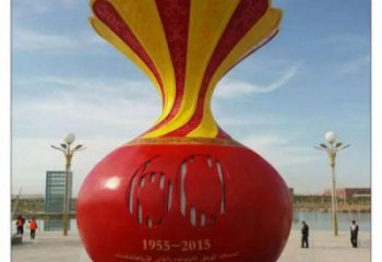 延邊花瓶雕塑工廠選用，街道標識，玻璃鋼花瓶雕塑批發