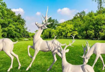 長春梅花鹿雕塑定價(jià)，景觀概念，玻璃鋼梅花鹿雕塑預(yù)定