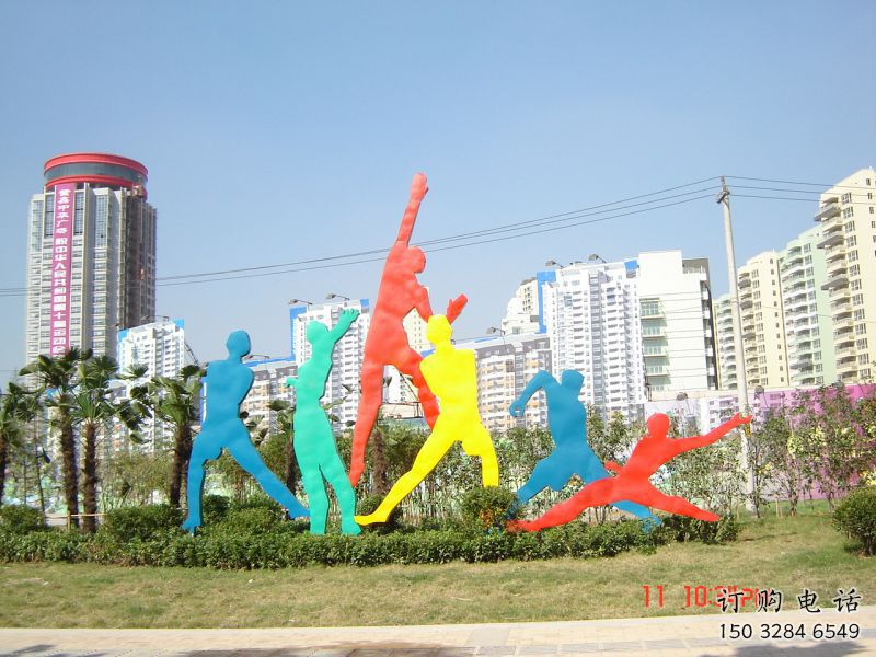 鹽城投籃雕塑，剪影工藝制作，不銹鋼體育人物雕塑