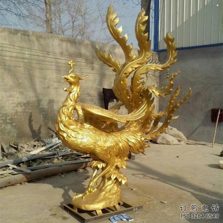 新余鳳凰雕塑廠家，鍛造工藝，銅鳳凰雕塑廠家承接