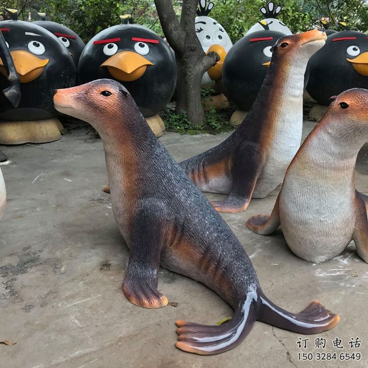 烏蘭察布園林海豹雕塑