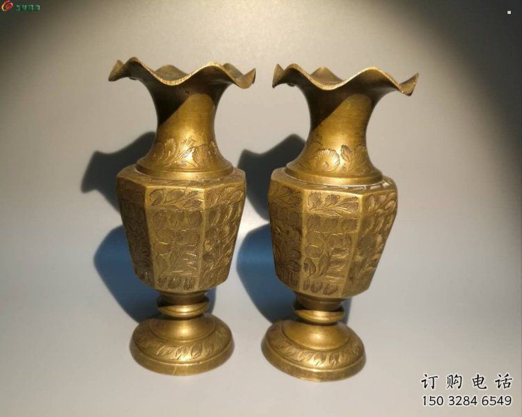 城東花瓶雕塑定價(jià)，鑄銅工藝，銅花瓶雕塑制作廠家