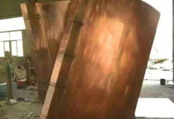 德惠鑄銅書籍供應，街景小品，銅書籍雕塑廠家優價