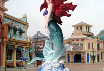 鎮(zhèn)江水景美人魚雕塑