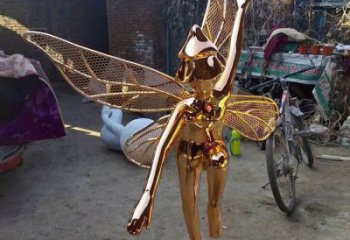 南昌小精靈雕塑，抽象卡通雕塑，美陳人物擺件