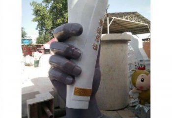 營口手卷雕塑優(yōu)選，室外雕塑，玻璃鋼手卷雕塑優(yōu)選