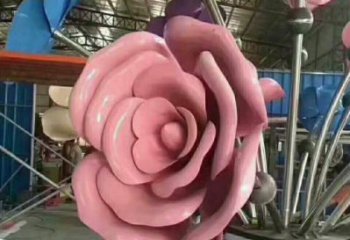 阿拉善盟牡丹花雕塑工廠優選，城市裝飾，牡丹花花朵雕塑供給