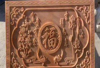 鄂爾多斯浮雕制造商，室外軟裝，景觀福字浮雕制作廠家