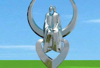 巴彥淖爾創意牛郎織女雕塑