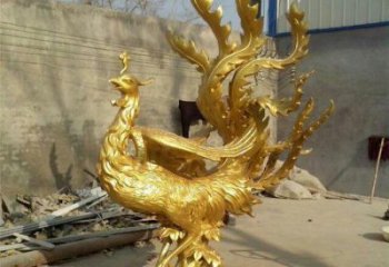隆德鳳凰雕塑廠家，鍛造工藝，銅鳳凰雕塑廠家承接