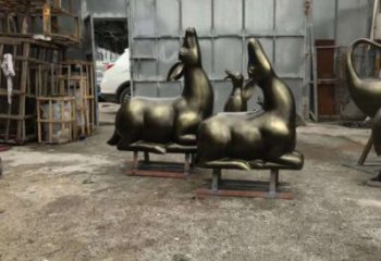 果洛小鹿雕塑選用，鍛造工藝，藝術(shù)抽象銅鹿雕塑標(biāo)準(zhǔn)