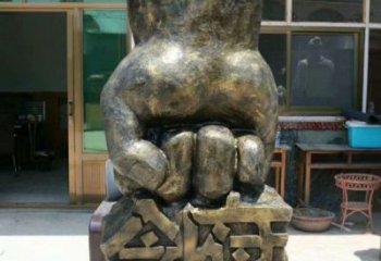 臨沂握拳雕塑訂做，歐式風格，玻璃鋼握拳雕塑廠家選定