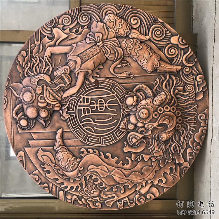 東營戶外浮雕供求，村標概念，鍛銅浮雕制作廠家