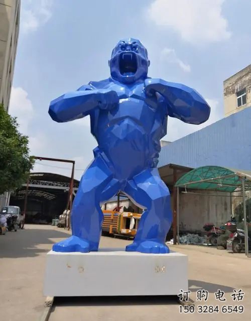 呂梁彩繪黑猩猩雕塑