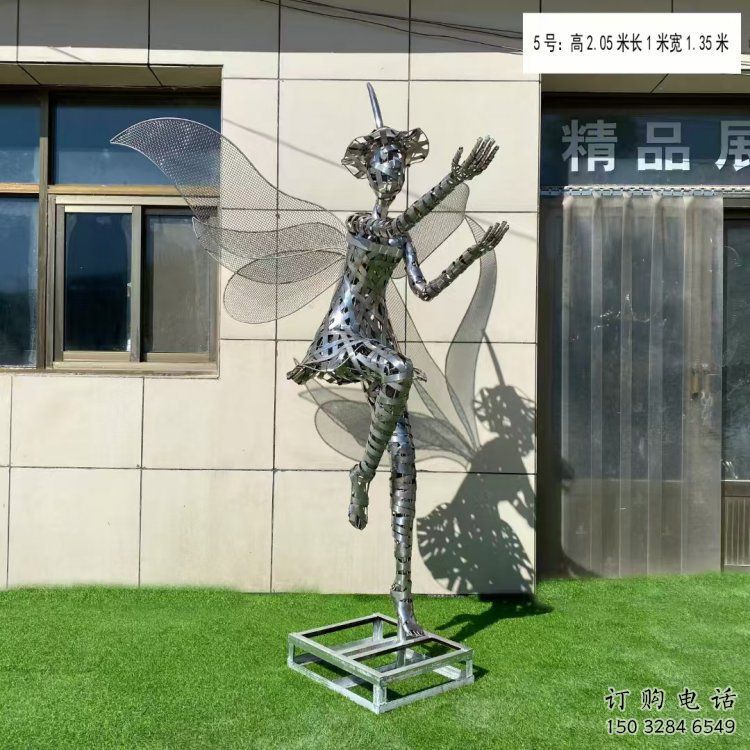 陽現代鏤空舞者雕塑承接，歐式風格，鐵藝跳舞雕塑精選