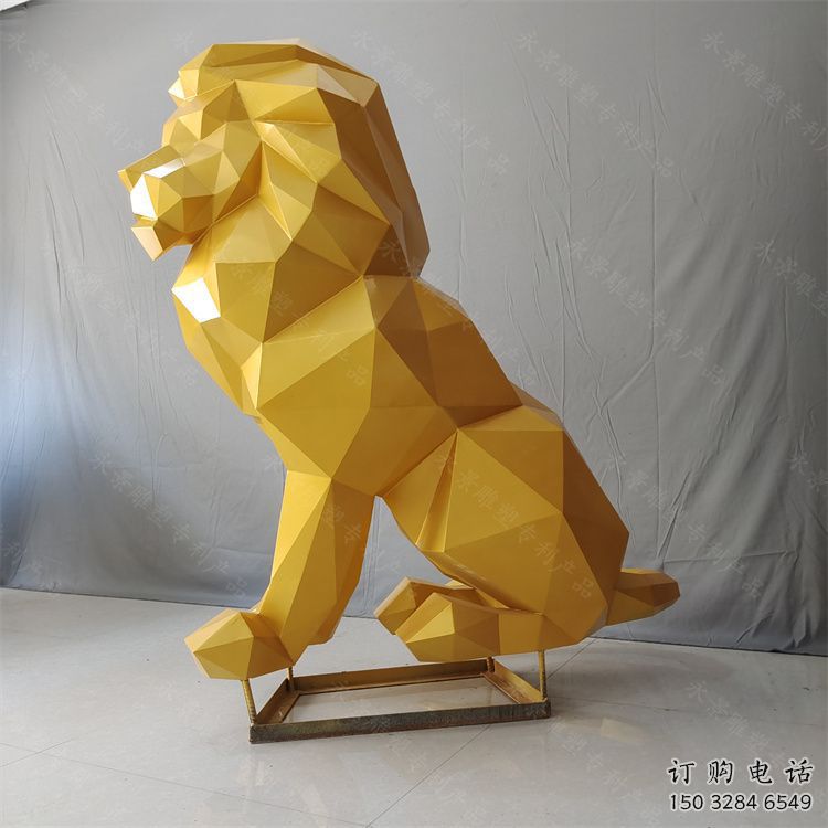 和田獅子雕塑服務(wù)商，動物雕塑，不銹鋼獅子雕塑制作