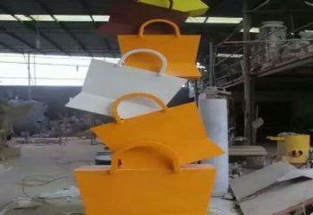 哈密烤漆挎包雕塑制造商，室外軟裝，景觀挎包雕塑制作