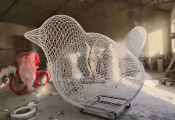 上城鏤空小鳥(niǎo)雕塑精選，陸地?cái)[件，鐵藝?guó)B兒雕塑精品