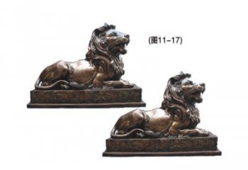 金華公園獅子雕塑供求,景觀雕塑,鑄銅趴獅雕塑優(yōu)選