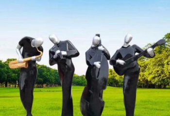 沙坪壩住宅小區吹拉彈唱雕塑