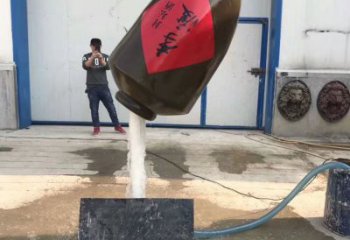 黑龍江異形天壺雕塑流水效果